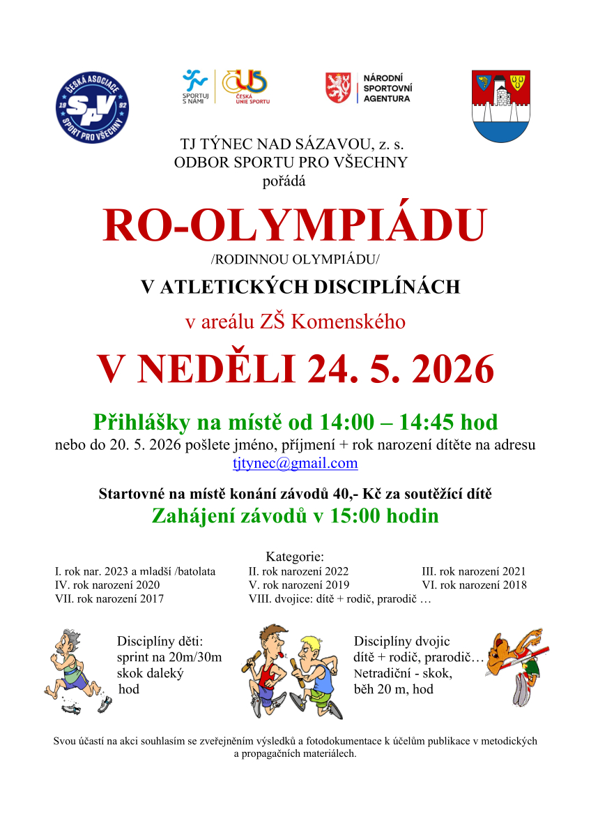 tělocvičny rozvrh